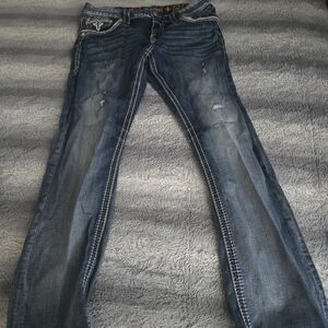 Rock Revival Men's Blue Relaxed Jeans